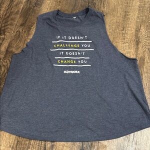 XL Gray Hotworx Sleeveless Tank Top Challenges Change You